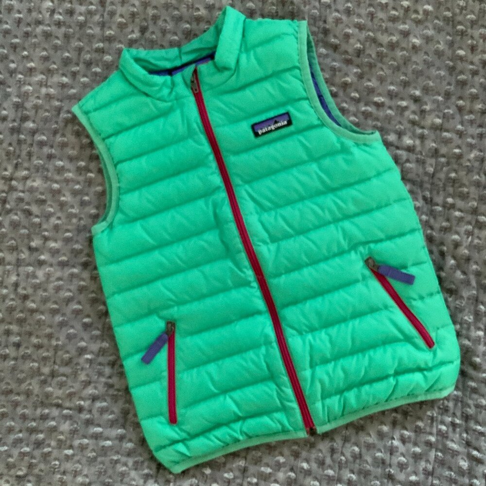 Teal Green Patagonia Puffer Vest